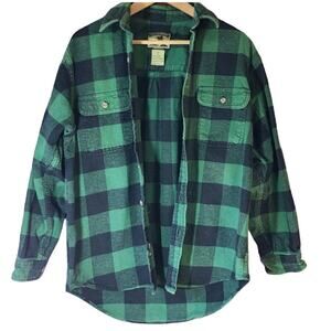 Field & Stream Men's M Flannel Shirt Checkered Heavy-Weight Gorpcore